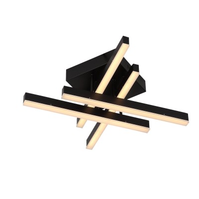 SL933.402.04 Люстра потолочная ST-Luce Черный/Черный, Белый LED 1*22W 3000K/4000K/6000K