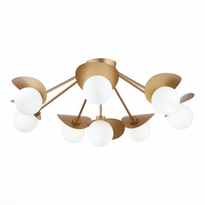 SLE220502-08 Светильник потолочный Золотистый/Белый G9 8*5W