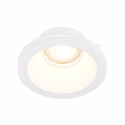 ST254.308.01 Св-к встр. из гипса Белый GU10 1*50W  IP20 D120xH50 180-240V Без ламп