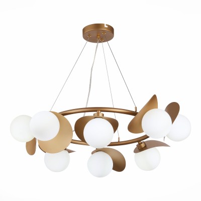 SLE220503-08 Светильник подвесной Золотистый/Белый G9 8*5W