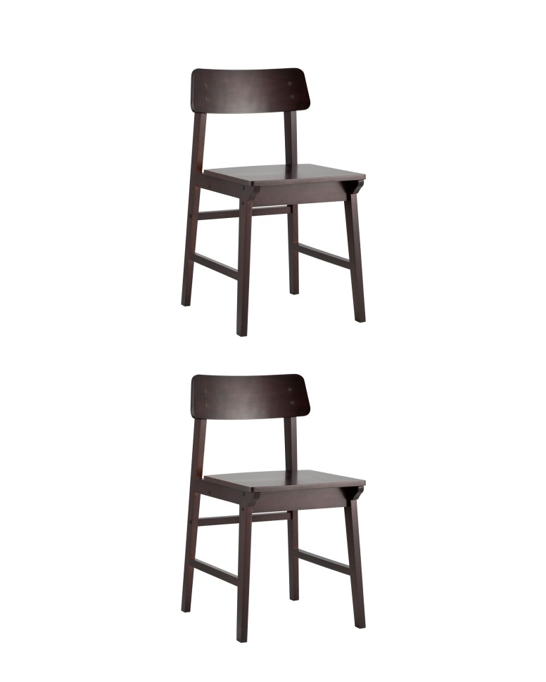 Стул обеденный ODEN WOOD NEW, деревянный, цвет эспрессо (набор 2шт)