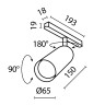 Трековый светильник Technical TR032-4-20WTW-S-DD-W