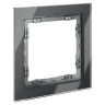 Рамка стеклянная VOLTUM S70 на 1 пост, (графит, стекло)