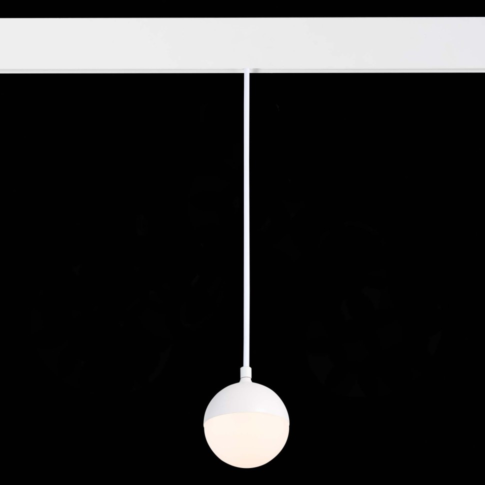 ST358.533.07 Магнитный трековый светильник подвесной Белый LED 1*7W 3000K 520Lm Ra>80 120° IP20 D90x