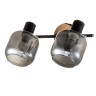 Настенные светильники Споты Escada 10177/2A E14*40W Black/Chrome/Wood