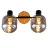 Настенные светильники Споты Escada 10177/2A E14*40W Black/Chrome/Wood