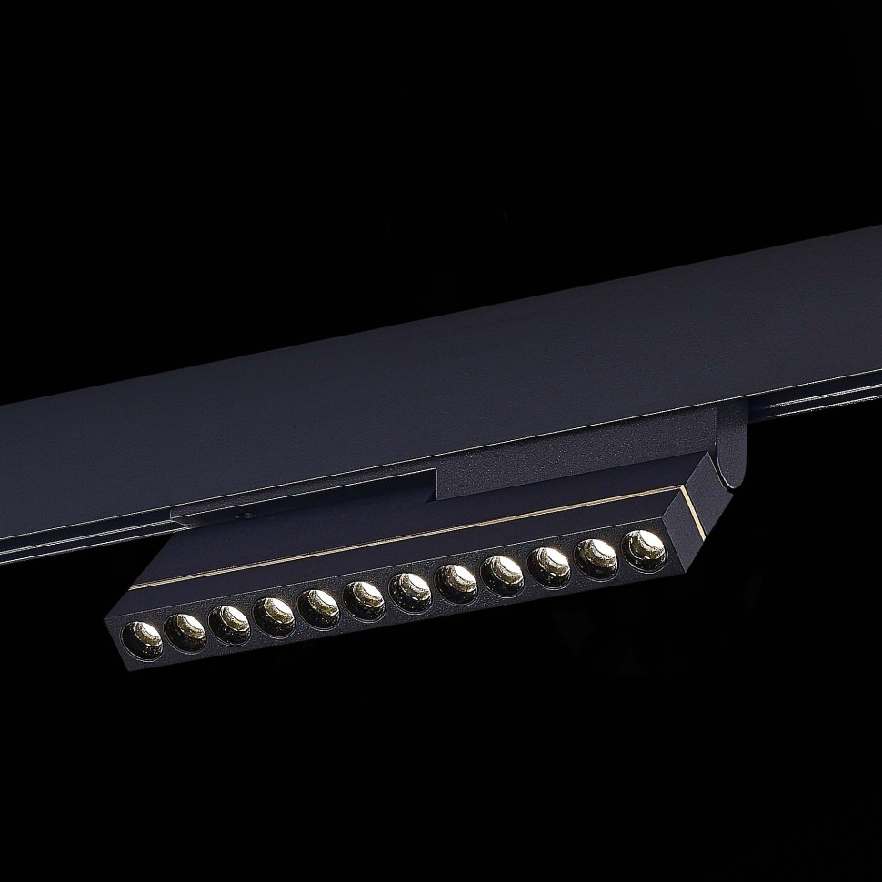 ST805.446.12 Магнитный трековый светильник Черный LED 1*12W 4000K 450Lm Ra>90 36° IP20 L220xW22xH117