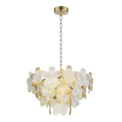 SL6240.203.06 Светильник подвесной ST-Luce золотистый/Прозрачный, январный E14 6*60W