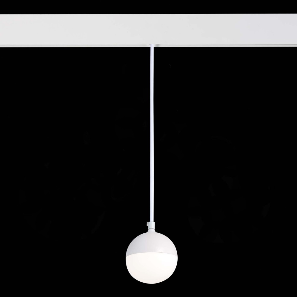 ST358.543.07 Магнитный трековый светильник подвесной Белый LED 1*7W 4000K 520Lm Ra>80 120° IP20 D90x