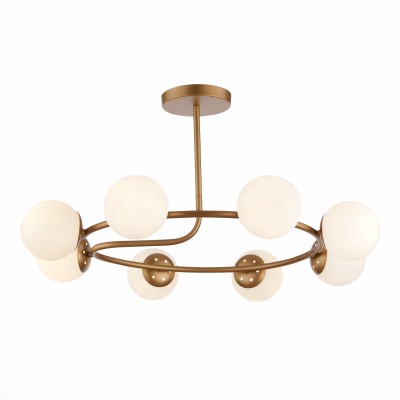 SLE220602-08 Светильник потолочный Золотистый/Белый E14 8*40W