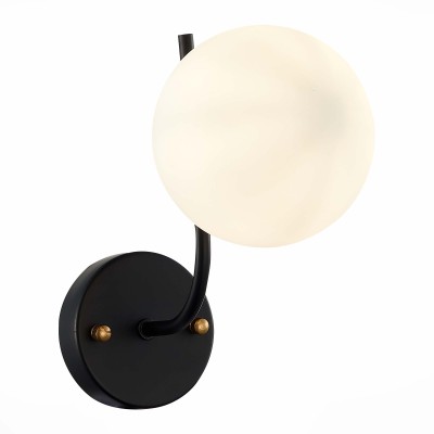 SLE1098-401-01 Светильник настенный Черный/Белый E27 1*60W