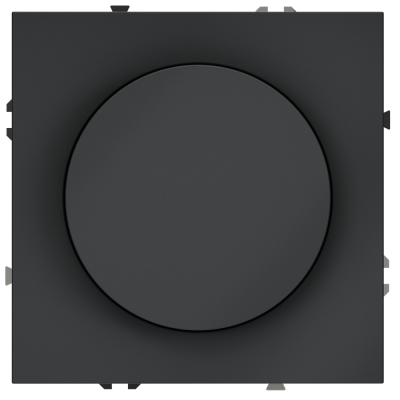 Светорегулятор встраиваемый VOLTUM S70 поворотно-нажимной 600 Вт, (графит)