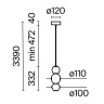 Подвесной светильник Maytoni MOD273PL-L16CH3K