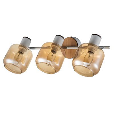 Настенные светильники Споты Escada 10177/3A E14*40W White/Chrome/Wood