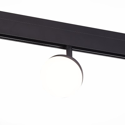 ST358.436.07 Магнитный трековый светильник Черный LED 1*7W 3000K 520Lm Ra&gt;80 120° IP20 L120xW90xH192 48V