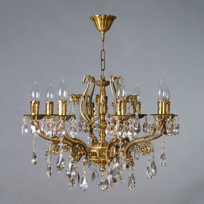 Подвесная люстра AMBIENTE by BRIZZI 8828/8 AB Tear Drop