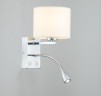 Настенные светильники Бра Escada 552/A LED*1W+E27*60W Chrome/White