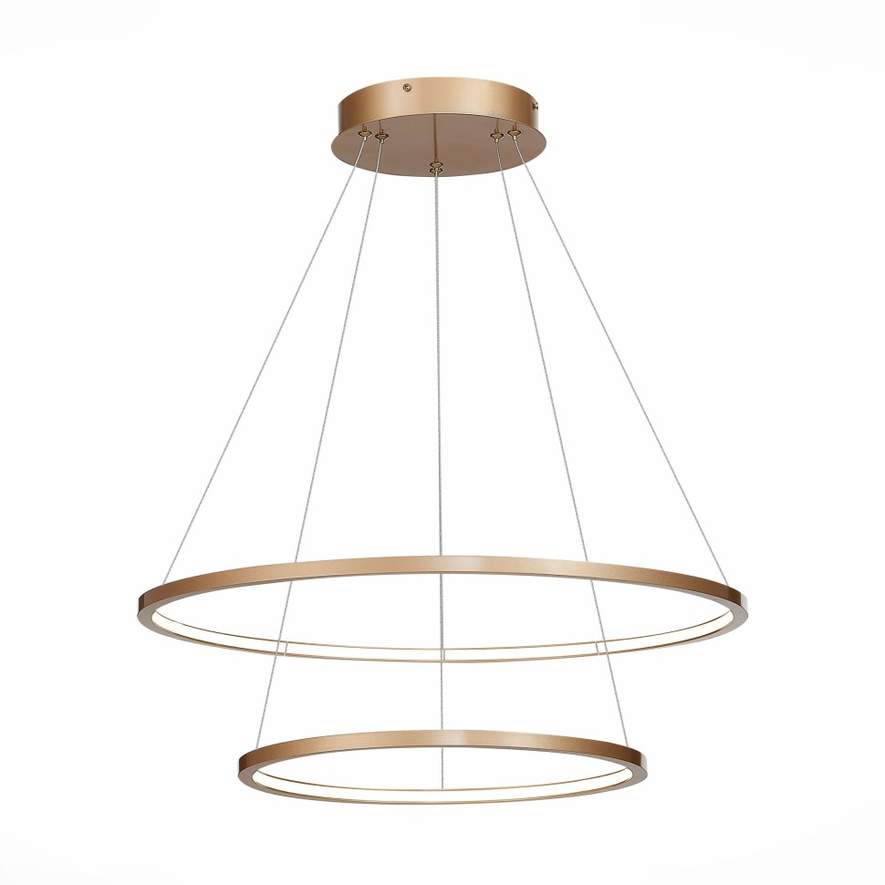 ST603.243.56 Светильник подвесной ST-Luce Золотистый/Белый LED 1*56W 4000K