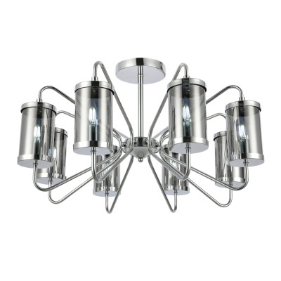 SLE102302-08 Светильник потолочный Хром/Дымчатый E14 8*40W