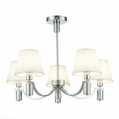 SLE111303-05 Светильник подвесной Хром/Белый E14 5*40W