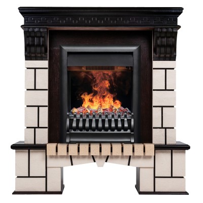 Электрокамин Stone STD AO с очагом 3D Oregan