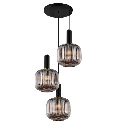 Подвесной светильник Lumina Deco Gato LDP 1217-3 GY+BK