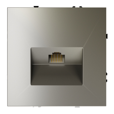Розетка компьютерная встраиваемая VOLTUM S70 RJ45 кат.6, (шелк)