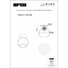 Светильник потолочный iLamp Mono C6079-1 BK+SM