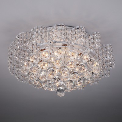 Накладная люстра Eurosvet 16017/9 белый с серебром Strotskis