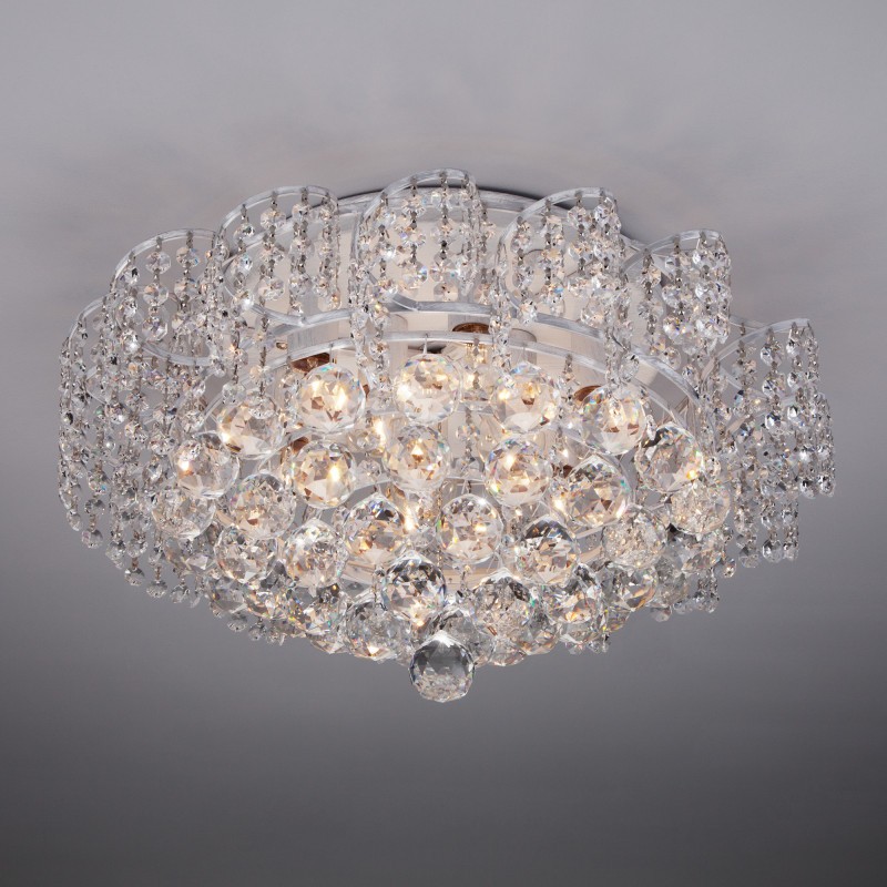 Накладная люстра Eurosvet 16017/9 белый с серебром Strotskis