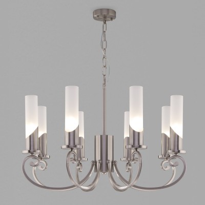 Подвесная люстра Eurosvet 60117/8 никель