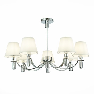 SLE111303-07 Светильник подвесной Хром/Белый E14 7*40W