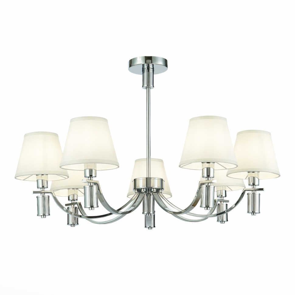 SLE111303-07 Светильник подвесной Хром/Белый E14 7*40W