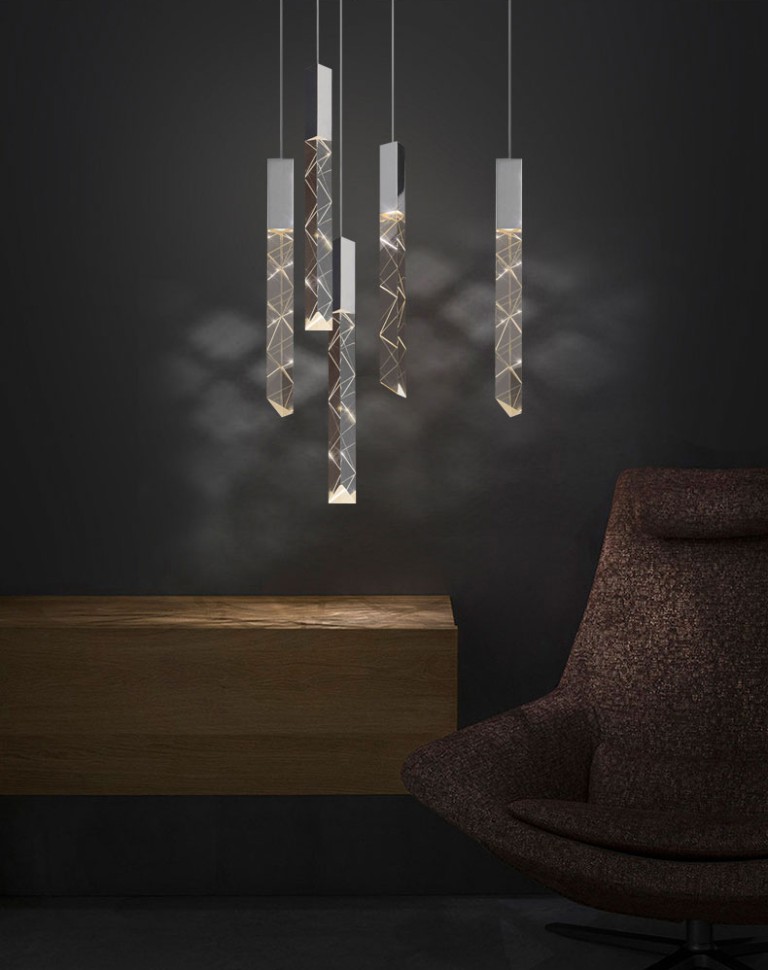 Подвесной светильник Delight Collection OM8201013-5 chrome