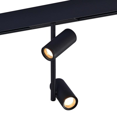 ST808.436.16 Магнитный трековый светильник Черный LED 1*16W 3000K 950Lm Ra&gt;90 36° IP20 D45xH240 48VV