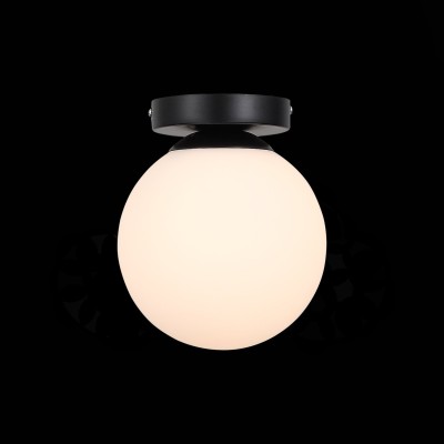 SL717.401.01 Светильник настенный Черный/Белый E27 1*40W