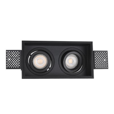 ST262.418.02 Св-к встр. Черный GU10 2*50W IP20 L91,5xW17,2xH5,2 220V Без ламп