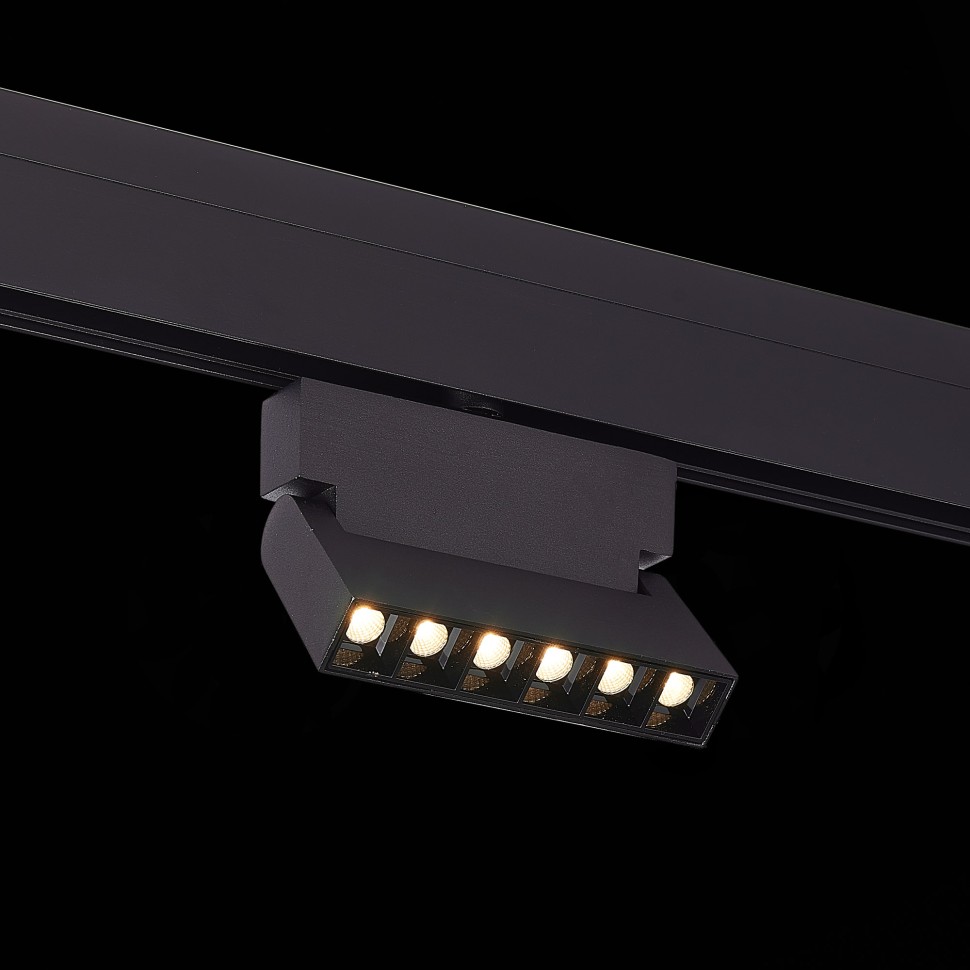 ST362.446.06 Магнитный трековый светильник Черный LED 1*6W 4000K 532Lm Ra>90 36° IP20 L120xW22xH134