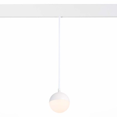 ST358.533.07 Магнитный трековый светильник подвесной Белый LED 1*7W 3000K 520Lm Ra&gt;80 120° IP20 D90xH90 48V