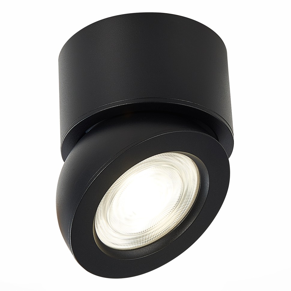 ST654.432.10 Светильник потолочный Черный LED 1*10W 3000K 850Lm Ra>90 38° IP20 D95xH96 180-240V