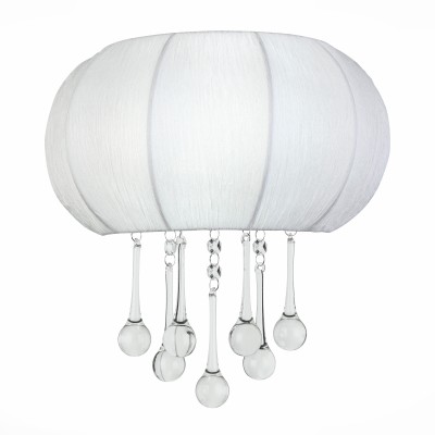 SL350.051.02 Бра ST-Luce Хром/Белый, Прозрачный E14 2*40W