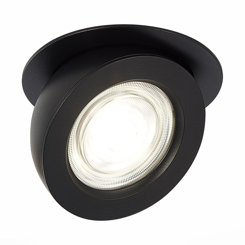 ST654.438.10 Св-к встр. Черный LED 1*10W 3000K 850Lm Ra>90 38° IP20 D109xH60 180-240V