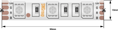 Лента светодиодная SWG SWG560 SWG560-12-14.4-RGB-65 000054