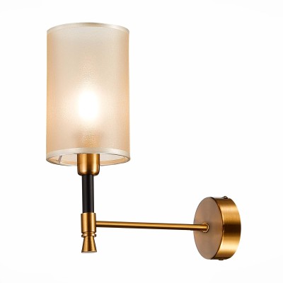 SLE300301-01 Светильник настенный Латунь, Черный/Шампань E14 1*40W