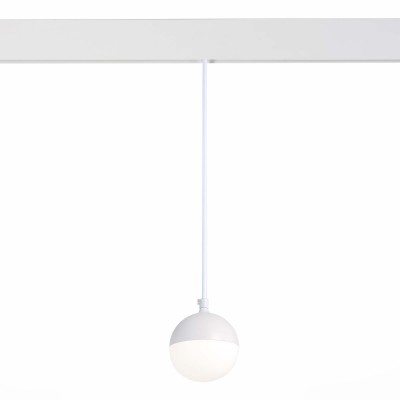 ST358.543.07 Магнитный трековый светильник подвесной Белый LED 1*7W 4000K 520Lm Ra&gt;80 120° IP20 D90xH90 48V