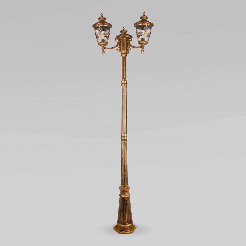 Садово-парковый светильник Elektrostandard Diadema F/3 (GLYF-8046F/3) черное золото