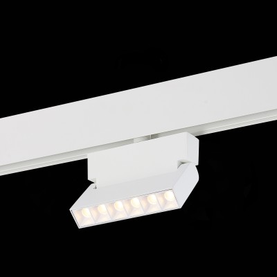 ST362.536.06 Магнитный трековый светильник белый LED 1*6W 3000K 532Lm Ra&gt;80 36° IP20 L120xW22xH134 4