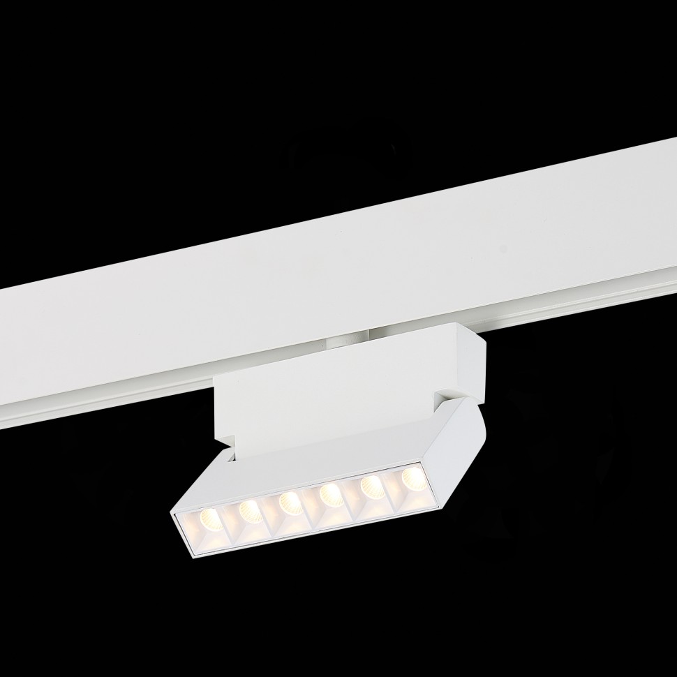ST362.536.06 Магнитный трековый светильник белый LED 1*6W 3000K 532Lm Ra>80 36° IP20 L120xW22xH134 4