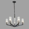 Подвесная люстра Belfast Malone 6035-6 BL CL Черный / Стекло