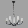Подвесная люстра Belfast Malone 6035-6 BL CL Черный / Стекло